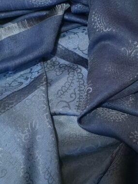 4/$25 Deal! Elegant Blue Jacquard Scarf